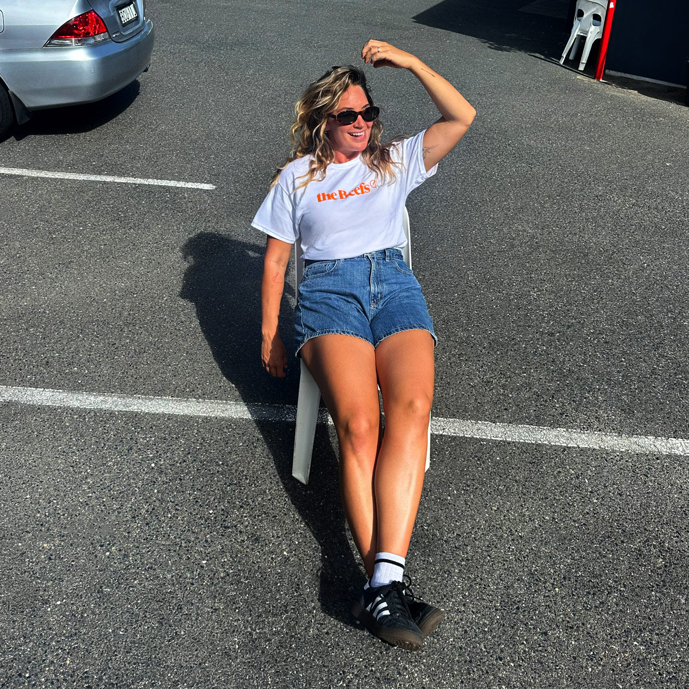 Basic Beef White tee